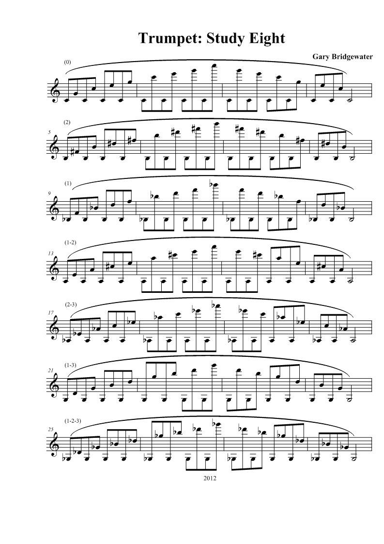 Trumpet Trumpet Study Eight